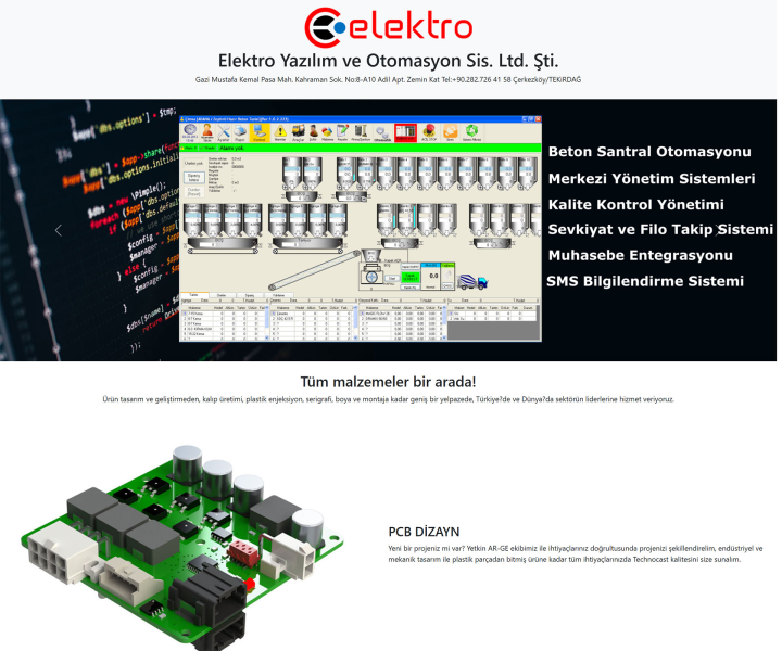 ELEKTRO YAZILIM VE OTOMASYON SİS. LTD. ŞTİ.