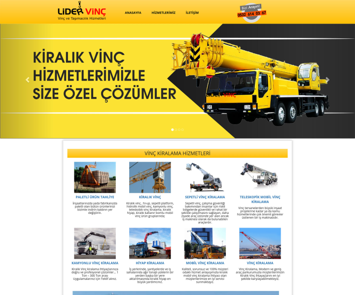 LİDER VİNÇ KİRALAMA