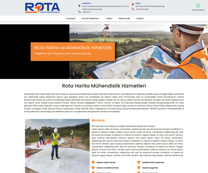 ROTA MÜHENDİSLİK HİZMETLERİ